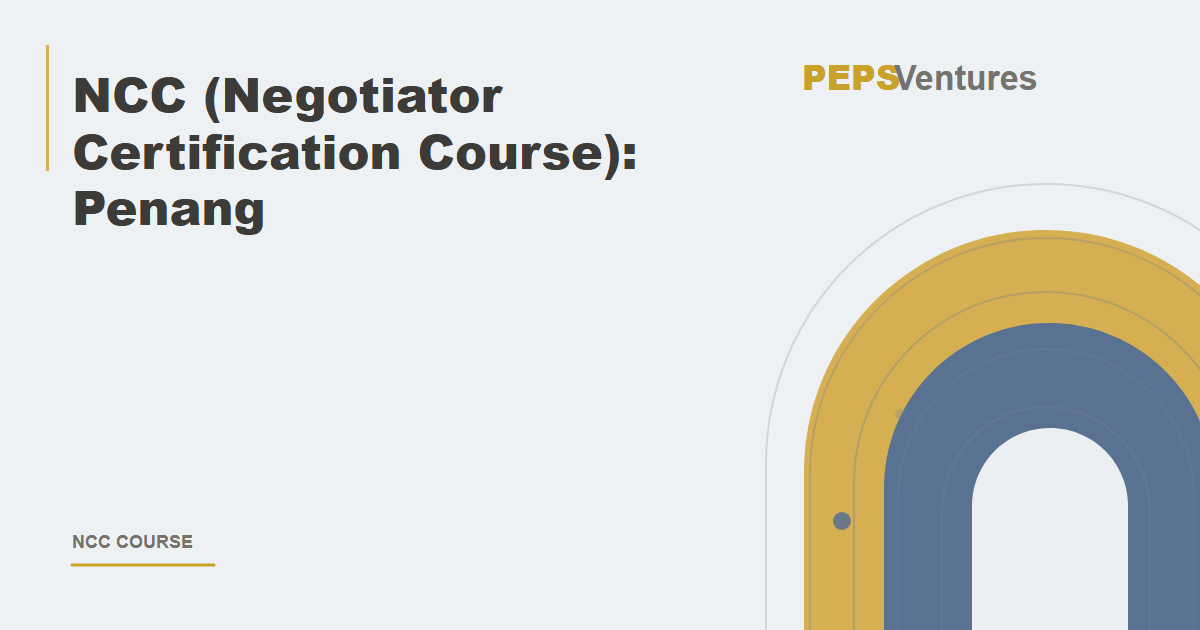 NCC (Negotiator Certification Course): Penang, 25 & 26 April 2026 course cover