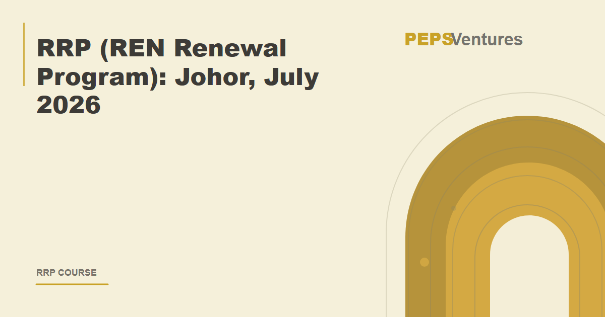 RRP (REN Renewal Program): Johor, July 2026 course cover