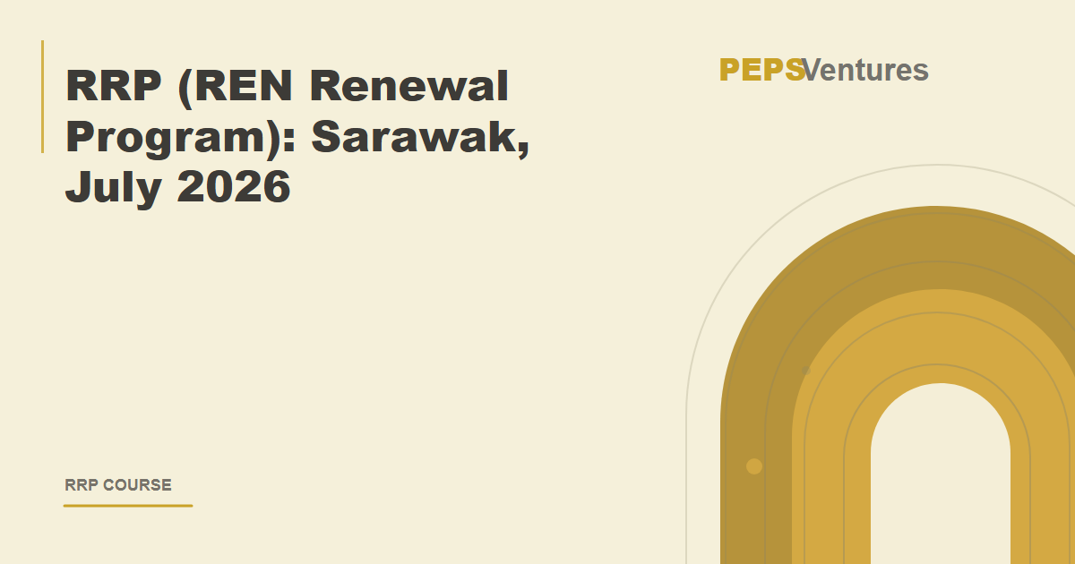 RRP (REN Renewal Program): Sarawak, July 2026 course cover
